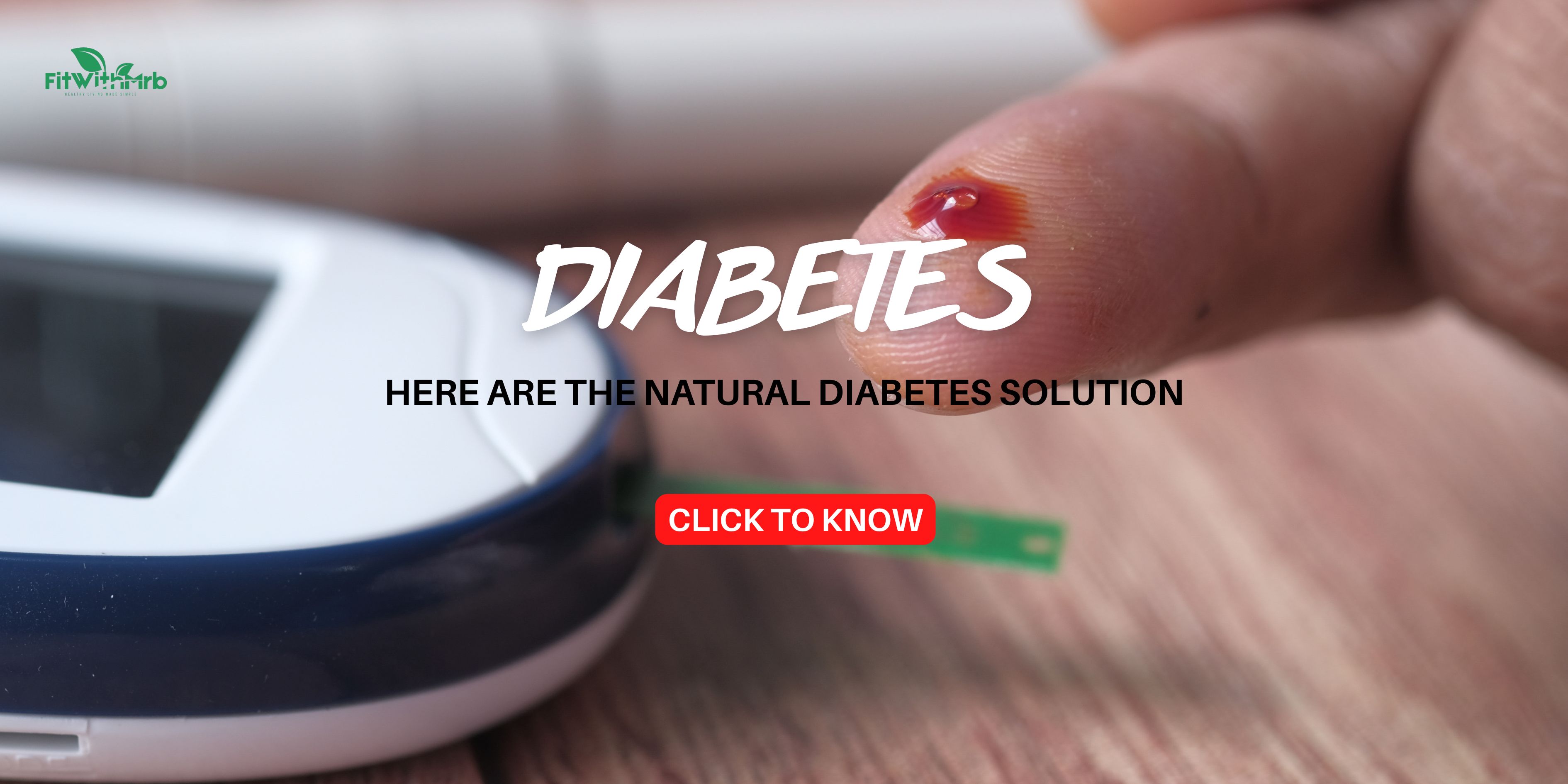 blood on the finger with a testing device